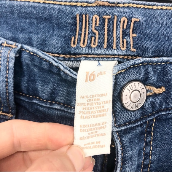 Sold! Justice Girls 16 Plus Stretchy Cuff Bermuda Shorts - Picture 4 of 4